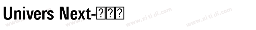 Univers Next字体转换